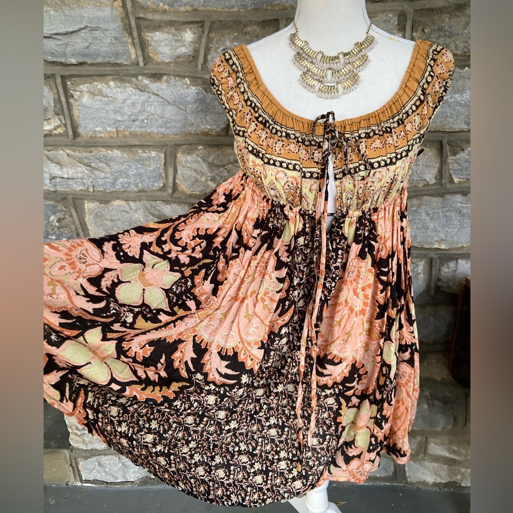 Free People Mariposa Slip Dress Off shoulder EUC